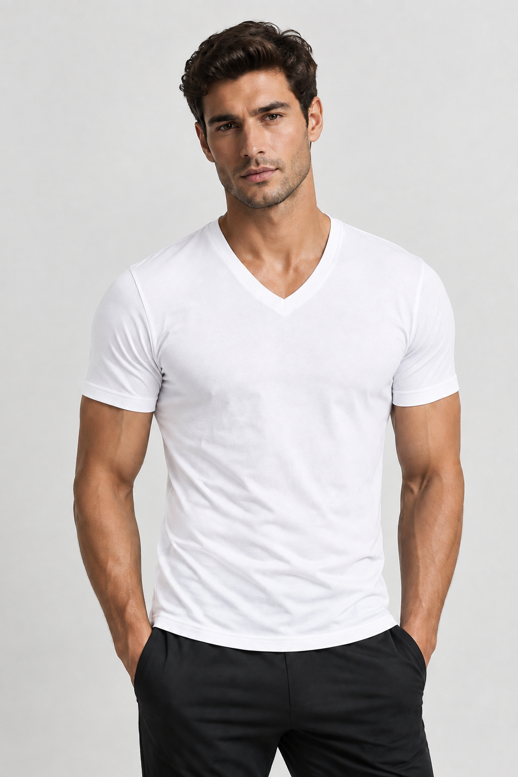 V-Neck — White